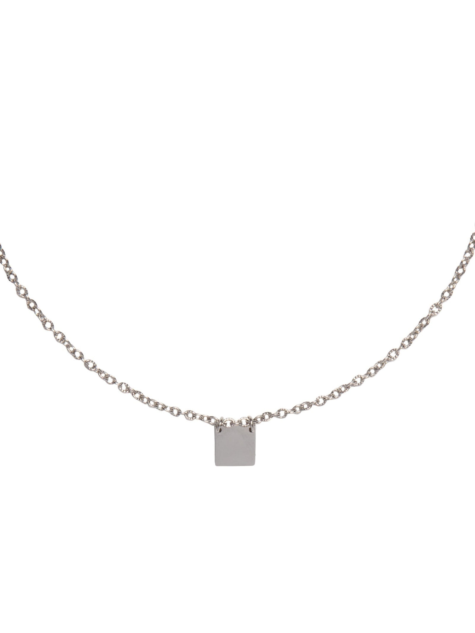 Colar Masculino Escapulário Saab Prateado Key Design