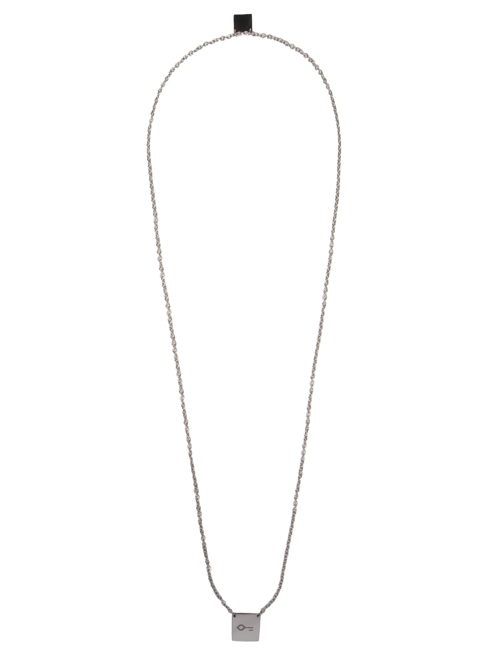 Colar Masculino Escapulário Saab Prateado Key Design