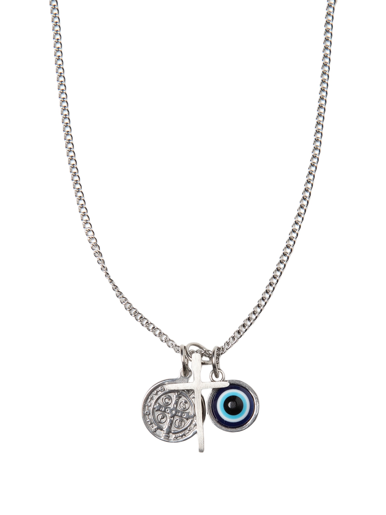 Colar Masculino Hill De Corrente Aço Prateado Key Design