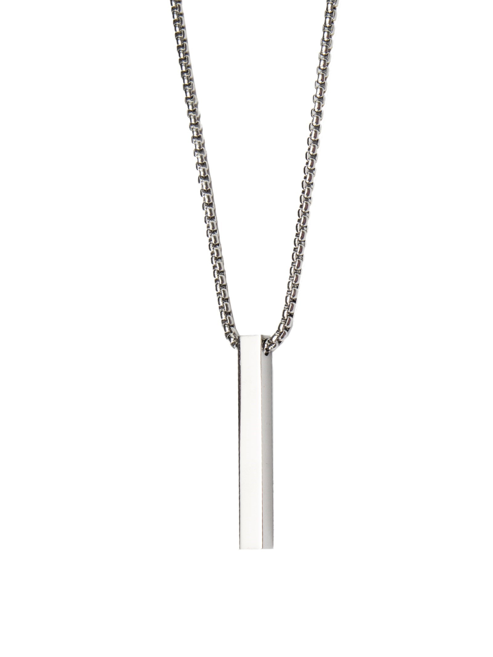 Colar Masculino Pitagoras de Corrente em Aço Prata Key Design