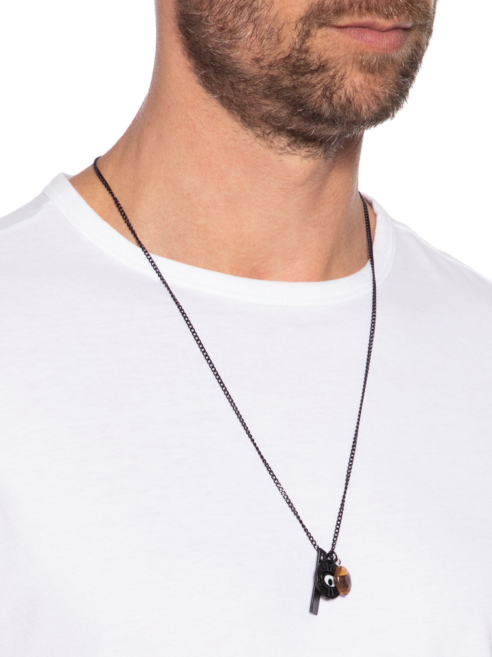 Colar Masculino Placa All Black Preto Sergio K