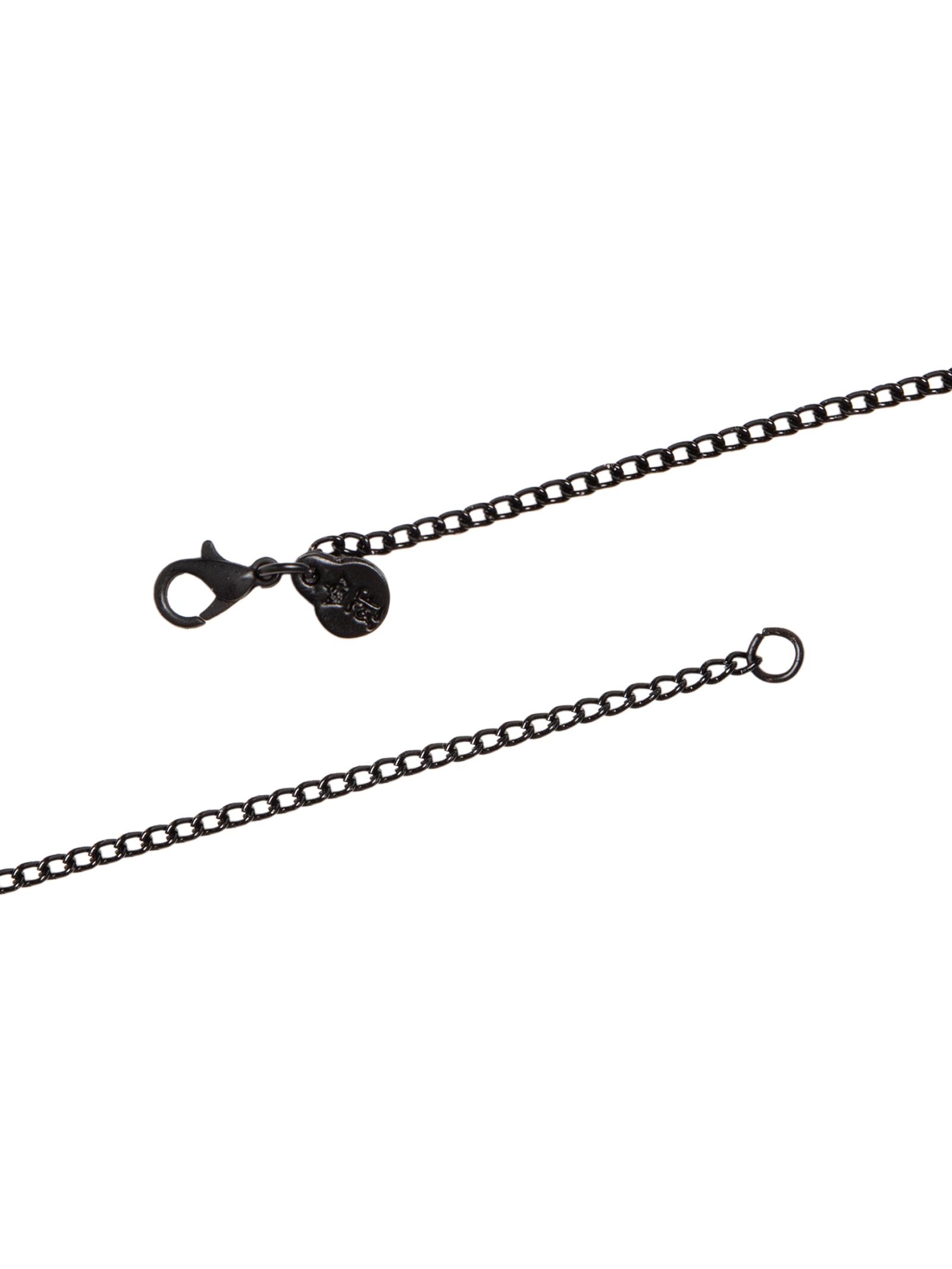 Colar Masculino Placa Olho Grego E Pedra Preto Sergio K