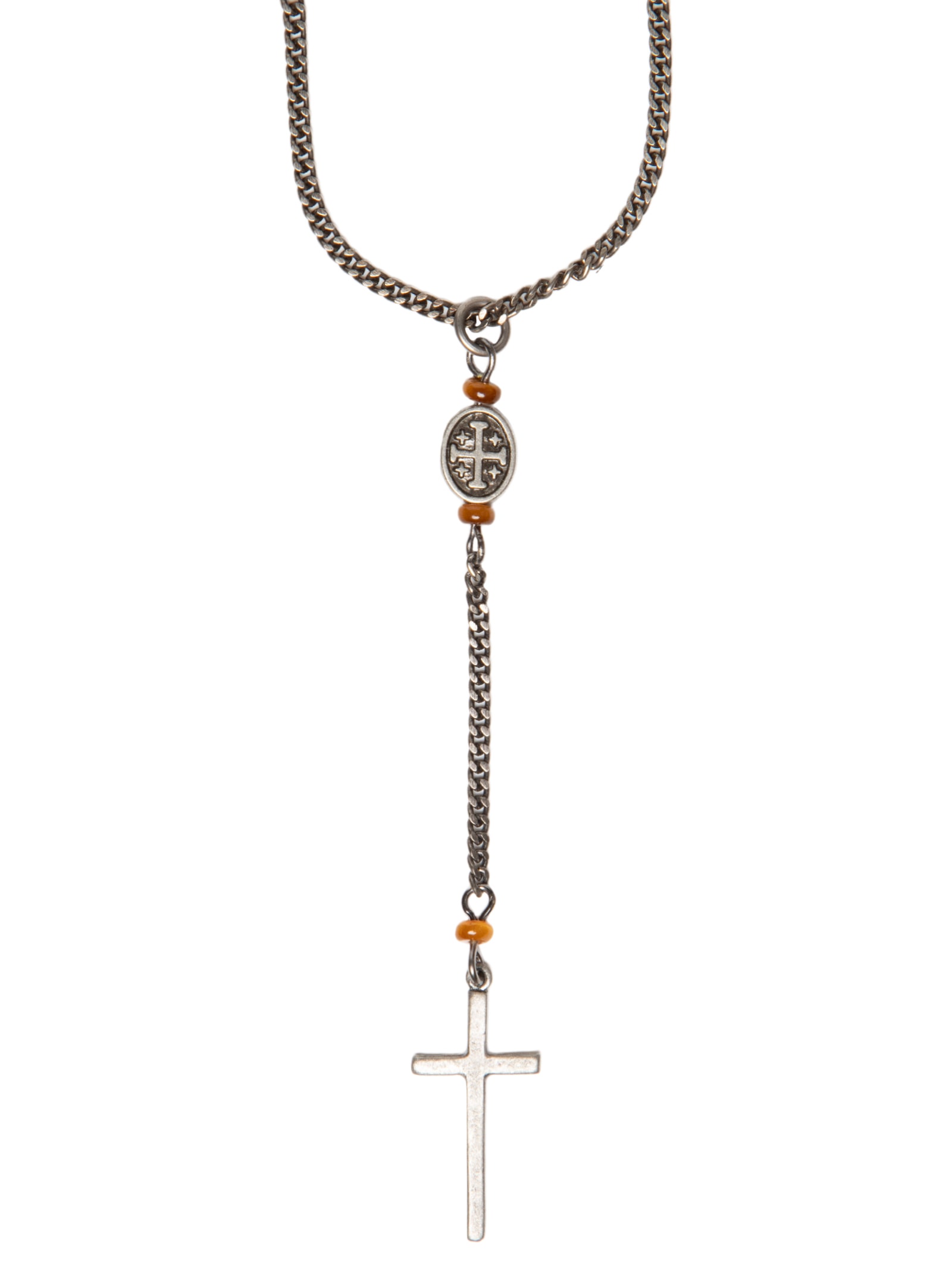 Colar Masculino Terço Cinza Sergio K