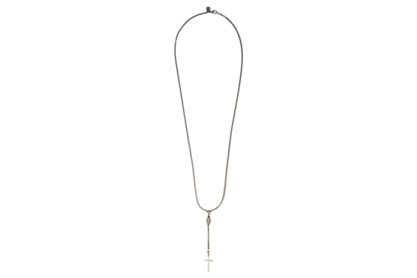 Colar Masculino Terço - Cinza