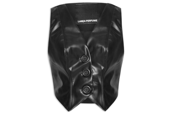 Colete Feminino Alfaiataria Decote V - Preto