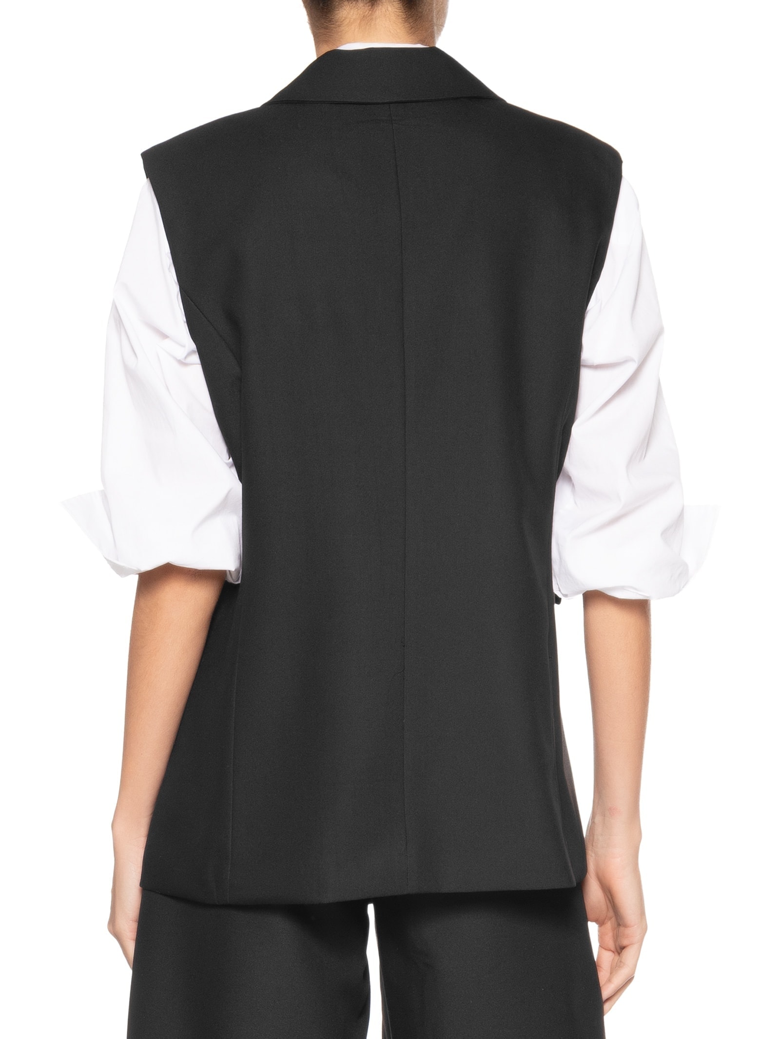 Colete Feminino Alongado Preto Basiq