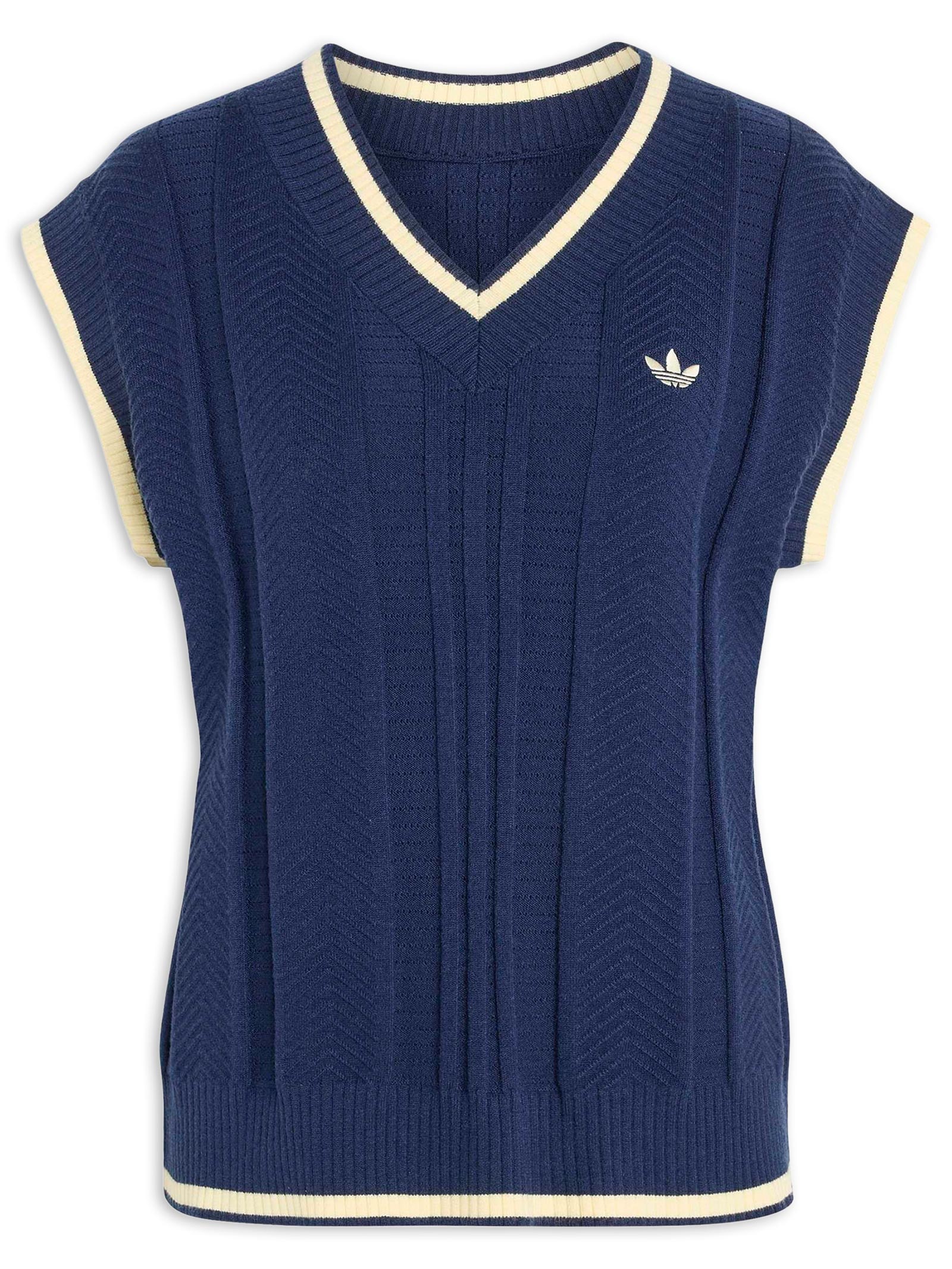 Colete Feminino Cable Knit Originals – Azul Adidas Originals