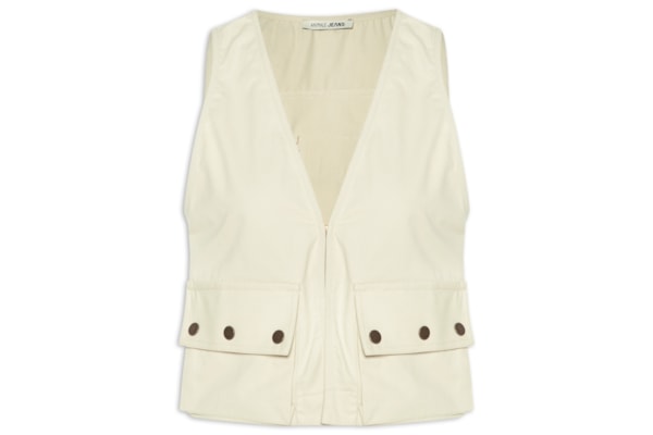 Colete Feminino Cargo – Bege