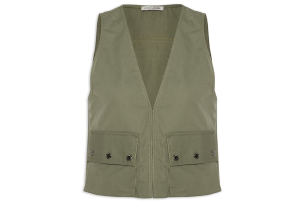 Colete Feminino Cargo – Verde