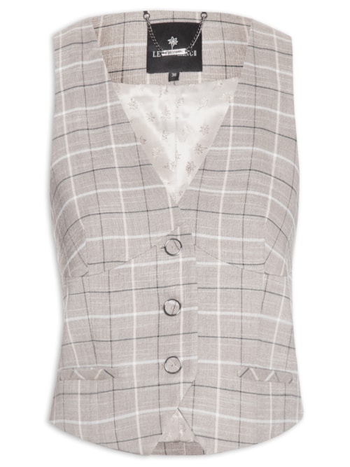 Colete Feminino Carol – Cinza