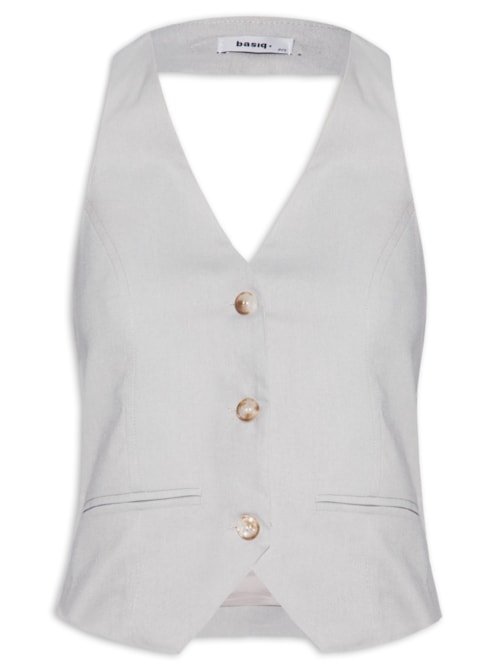Colete Feminino Cava Americana – Cinza
