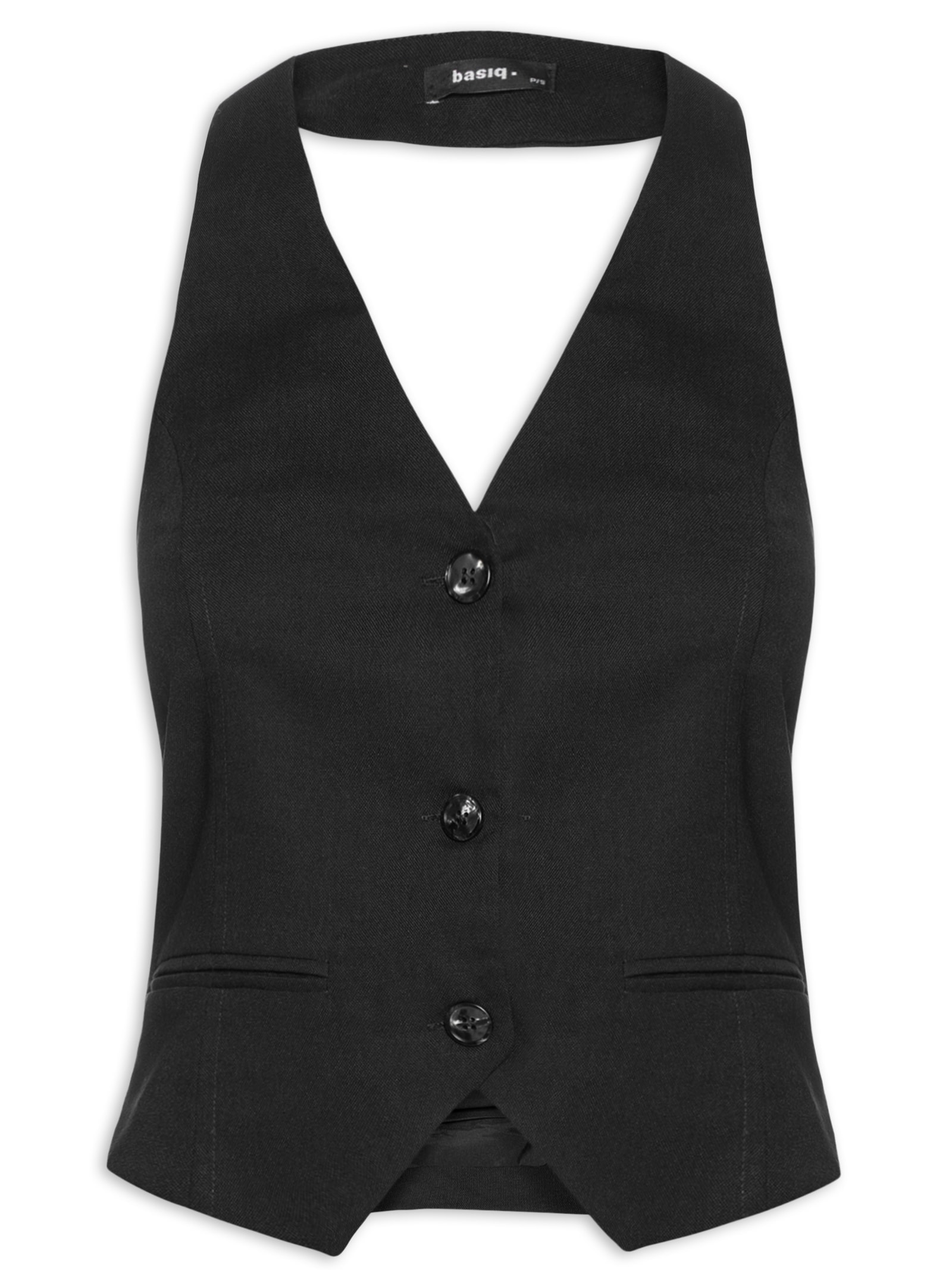 Colete Feminino Cava Americana Preto Basiq