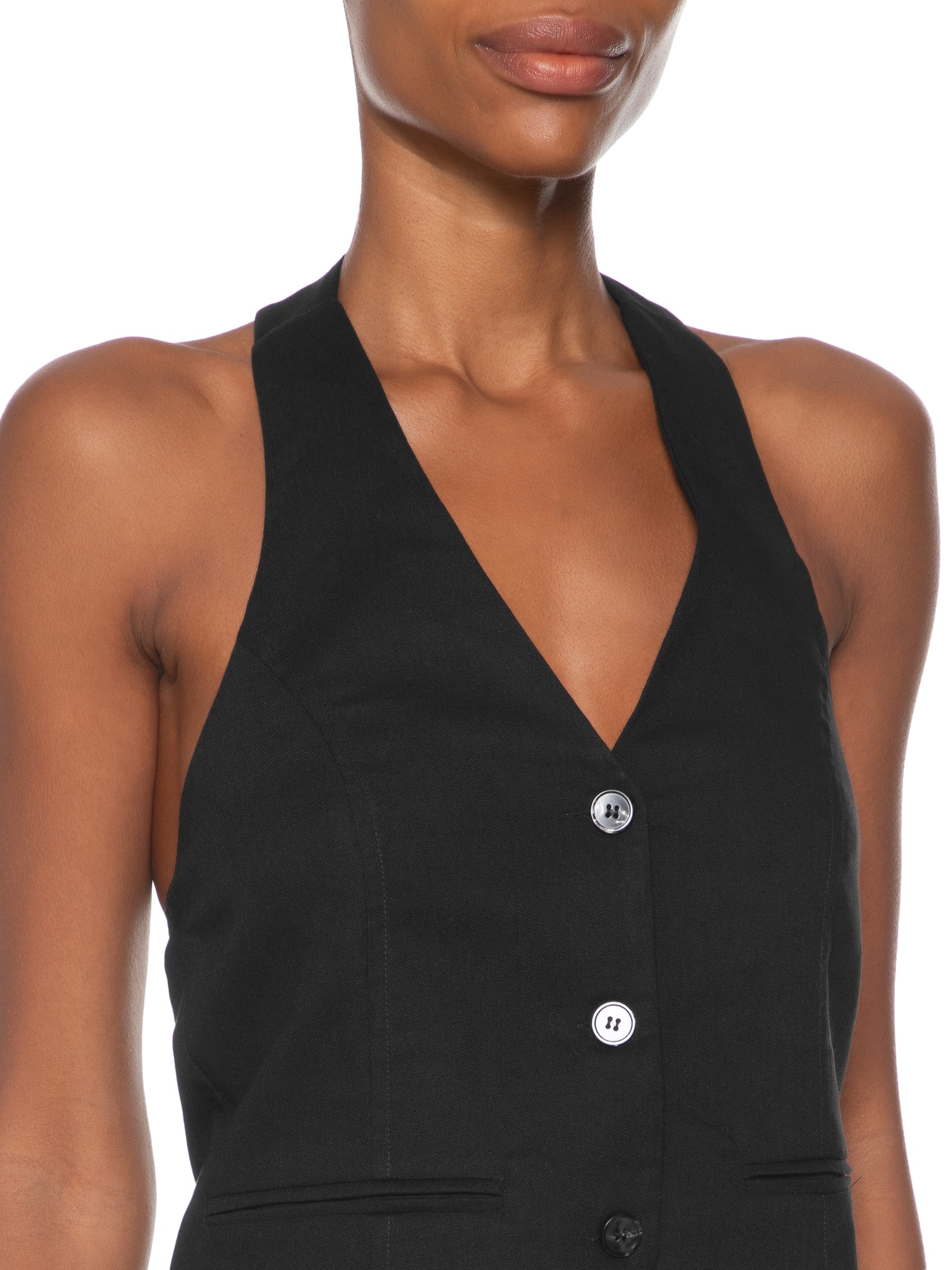 Colete Feminino Cava Americana Preto Basiq