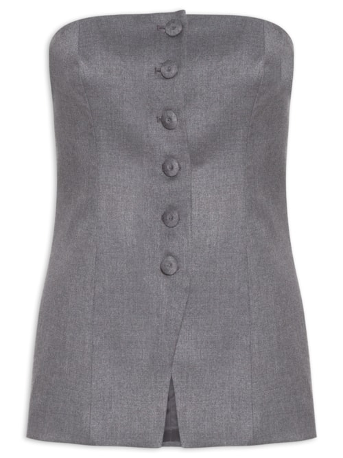 Colete Feminino Chiara – Cinza