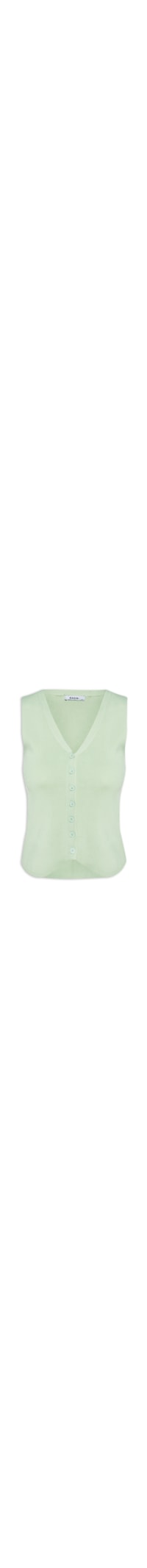 Colete Feminino Com Abotoamento - Verde