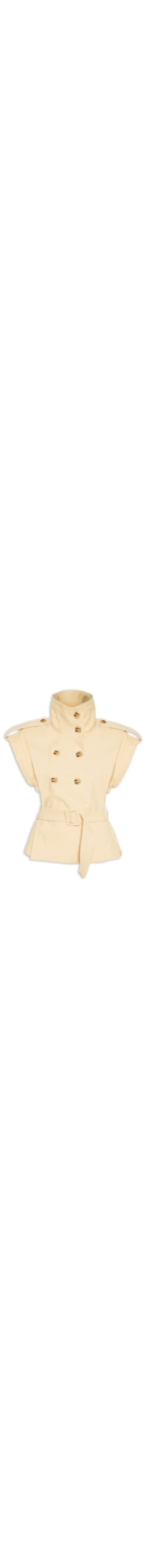 Colete Feminino Com Cinto - Bege