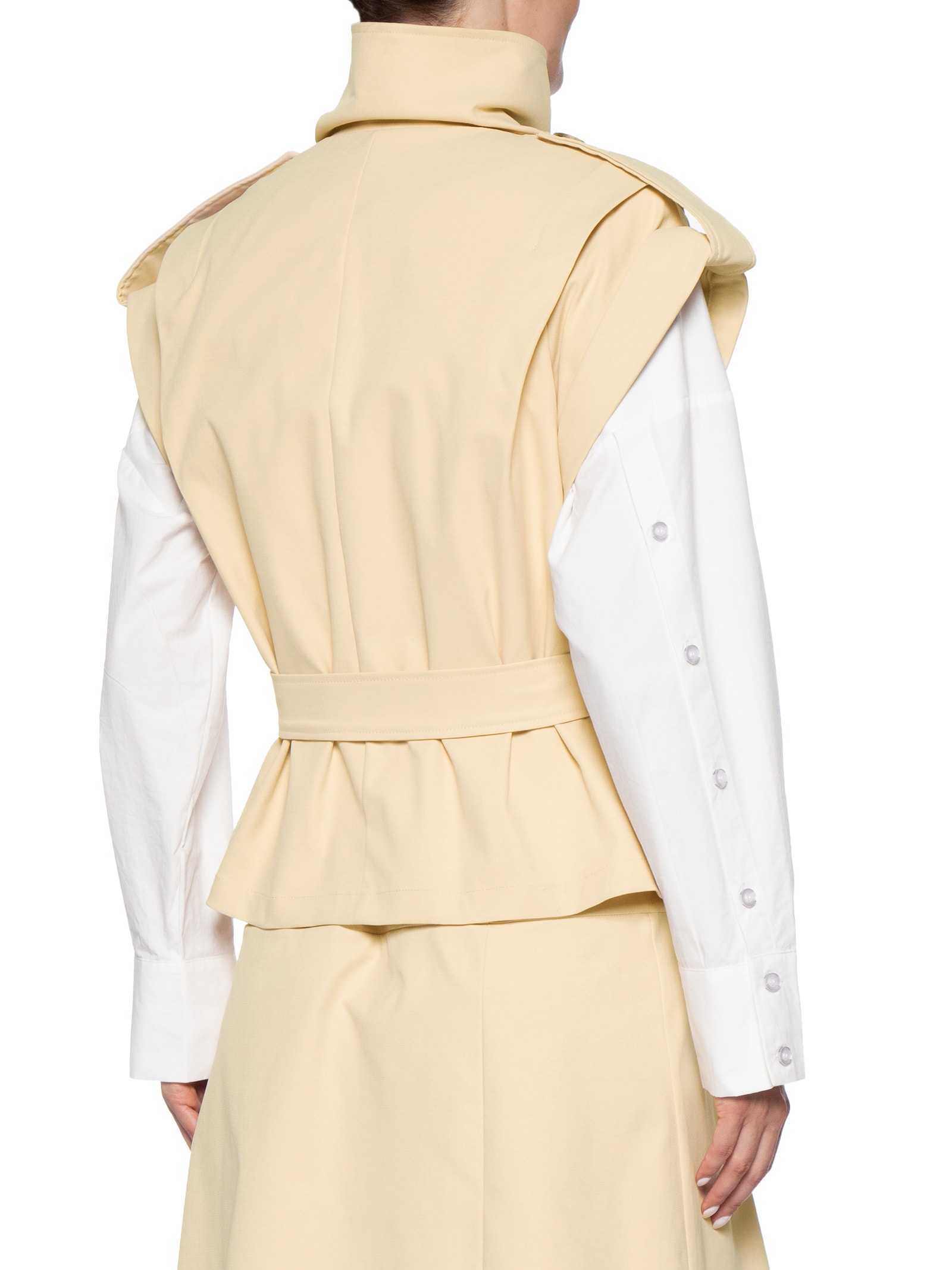 Colete Feminino Com Cinto Bege '2Essential