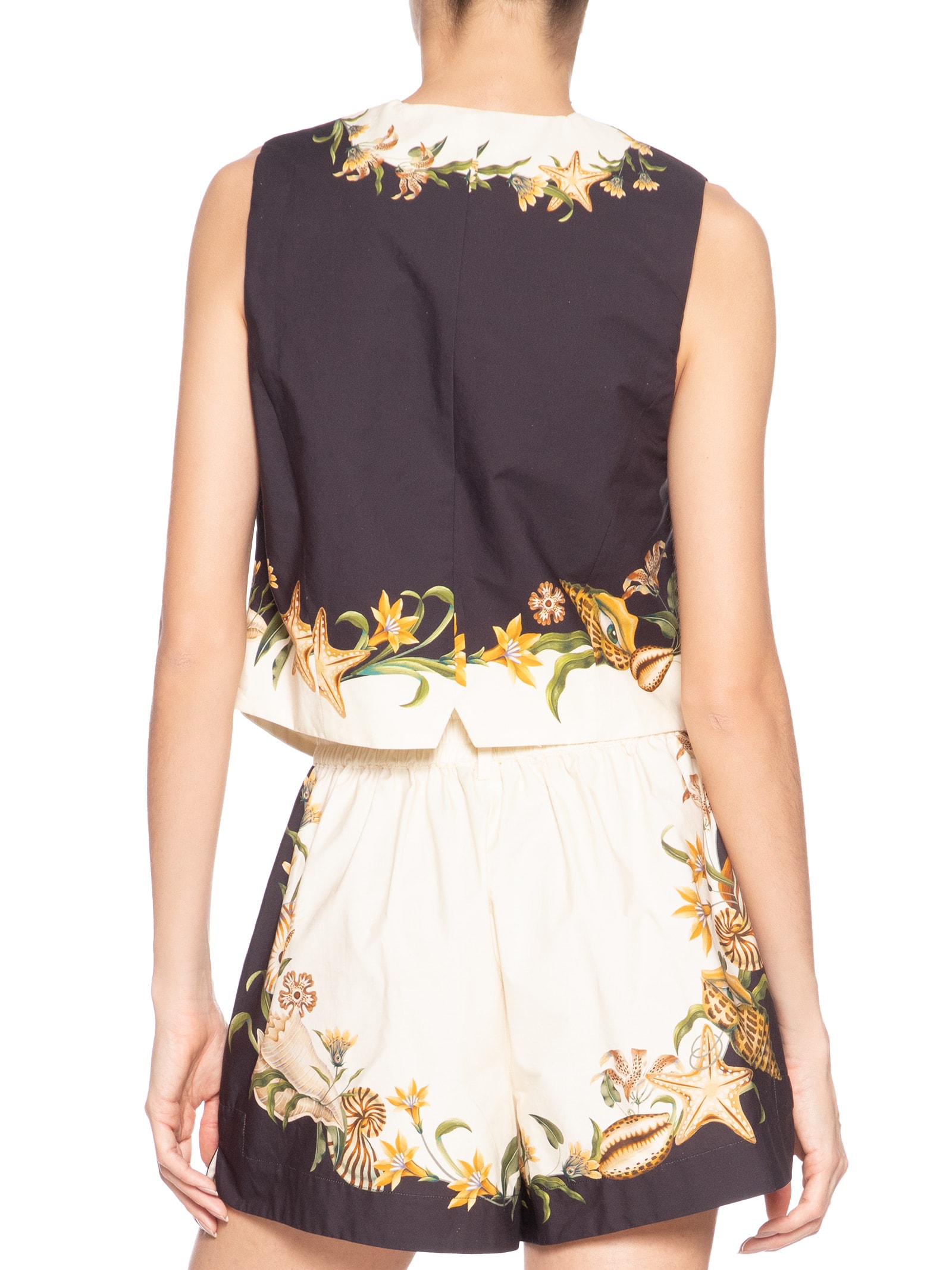 Colete Feminino Concha Surreal Branco Farm