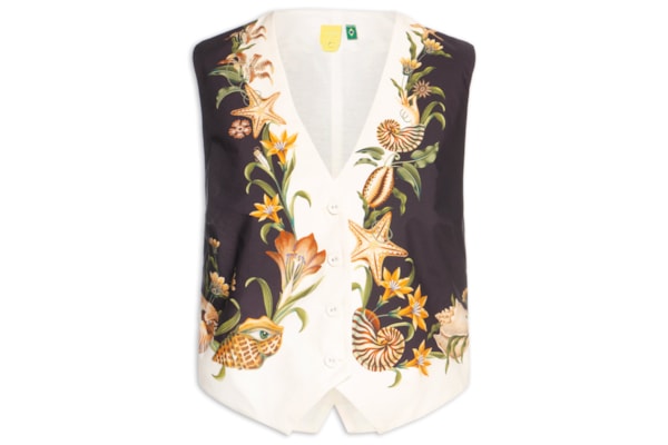Colete Feminino Concha Surreal - Branco