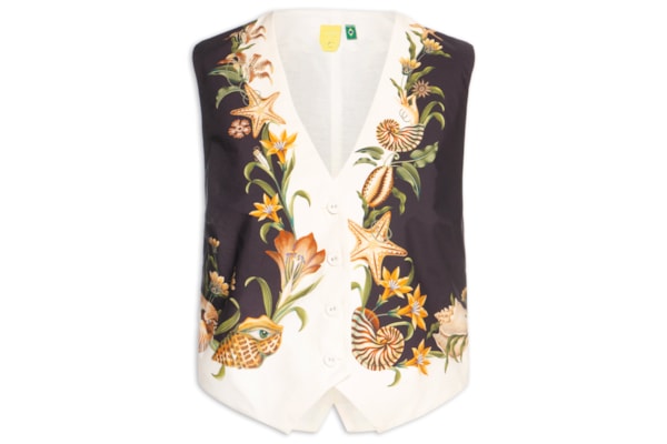 Colete Feminino Concha Surreal - Branco