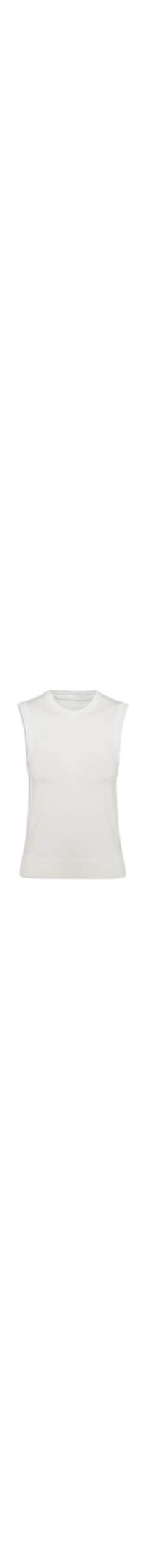 Colete Feminino Cotton Jersey Stitch - Branco