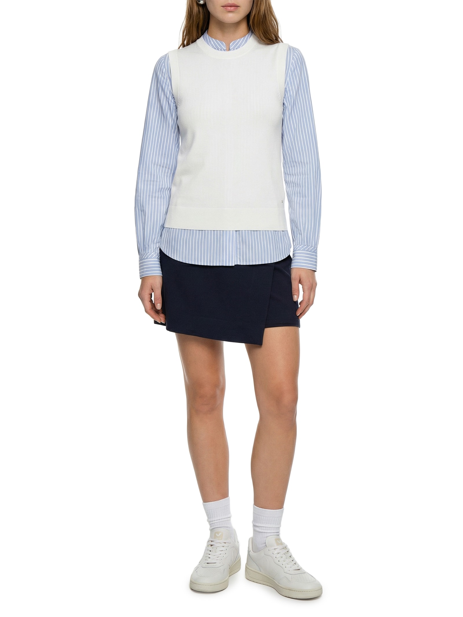 Colete Feminino Cotton Jersey Stitch Branco Tommy Hilfiger