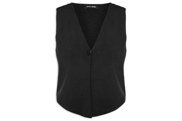 Colete Feminino De Tricot - Preto