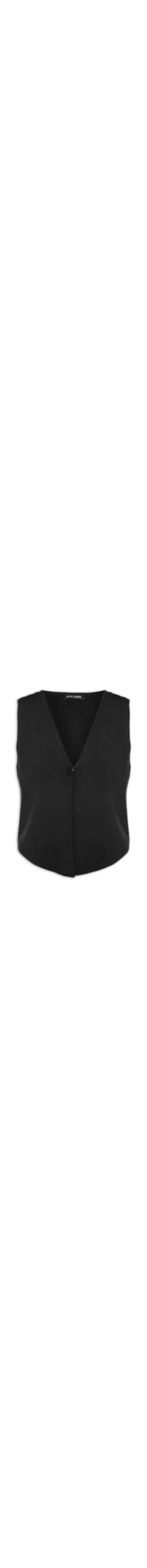 Colete Feminino De Tricot - Preto