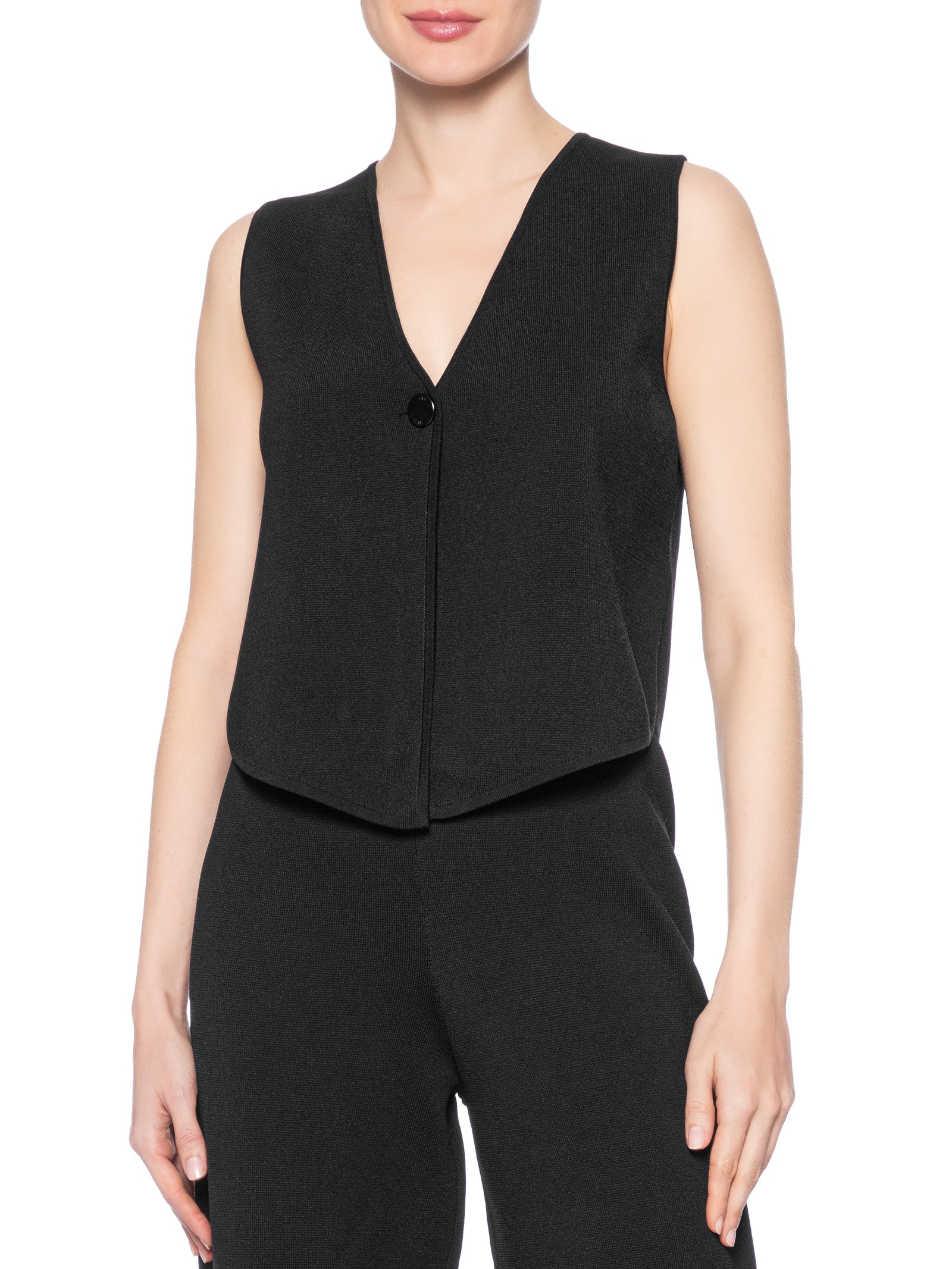 Colete Feminino De Tricot Preto Animale Jeans