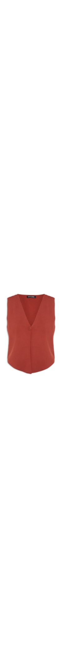 Colete Feminino De Tricot - Vermelho