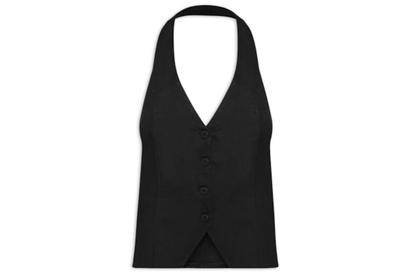 Colete Feminino Frente Única - Preto