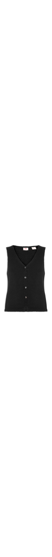 Colete Feminino Helen Mini Boucle Vest - Preto