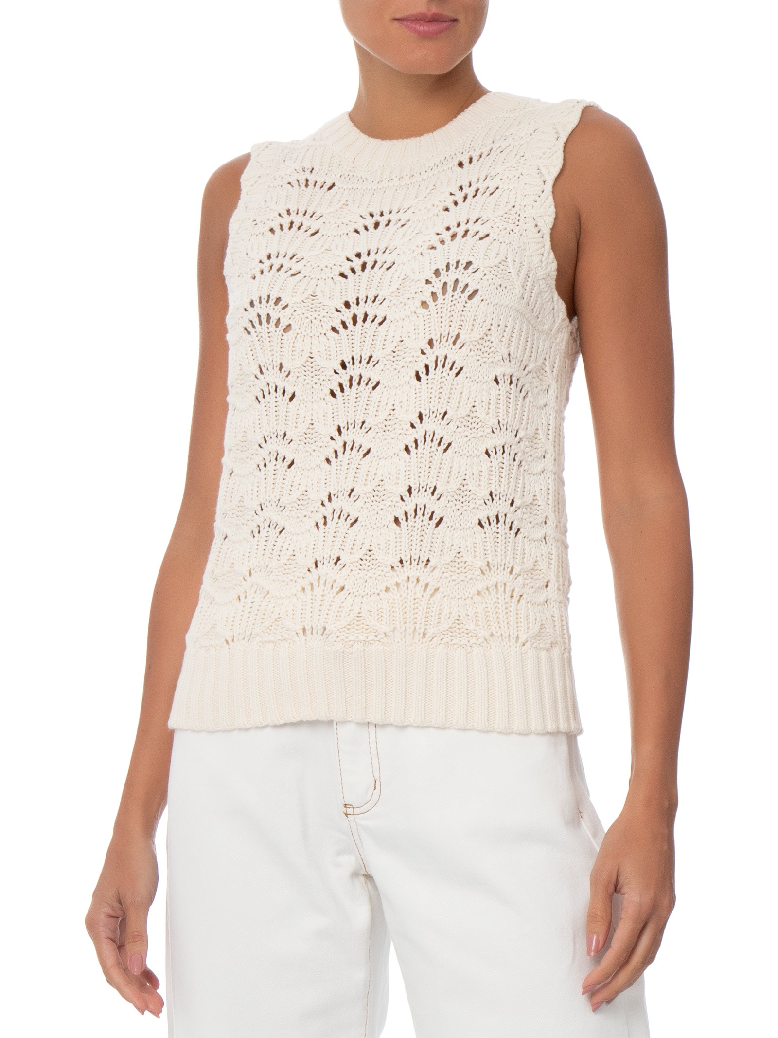 Colete Feminino Hope Crochet Tank Bege Levi's