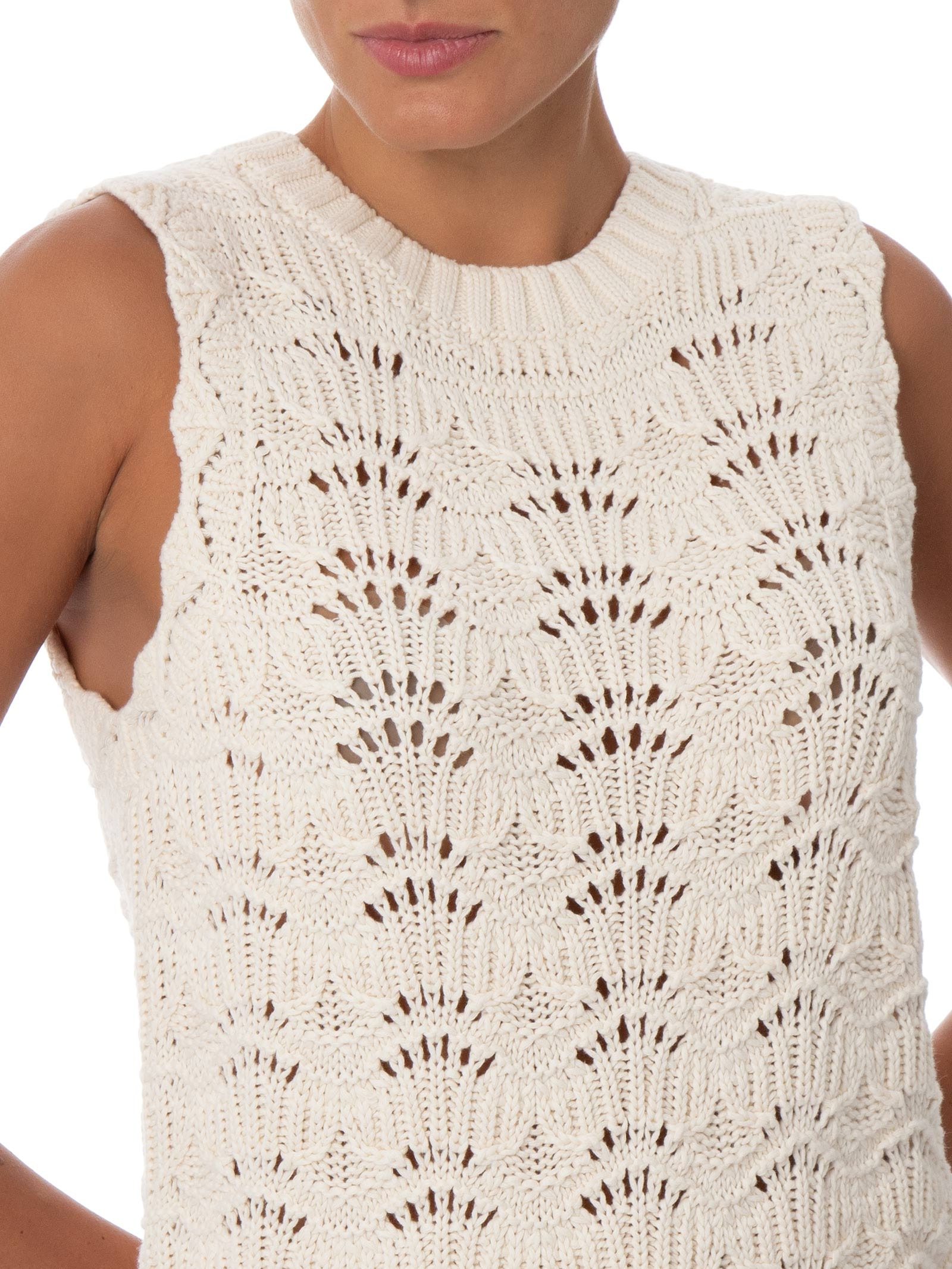 Colete Feminino Hope Crochet Tank Bege Levi's