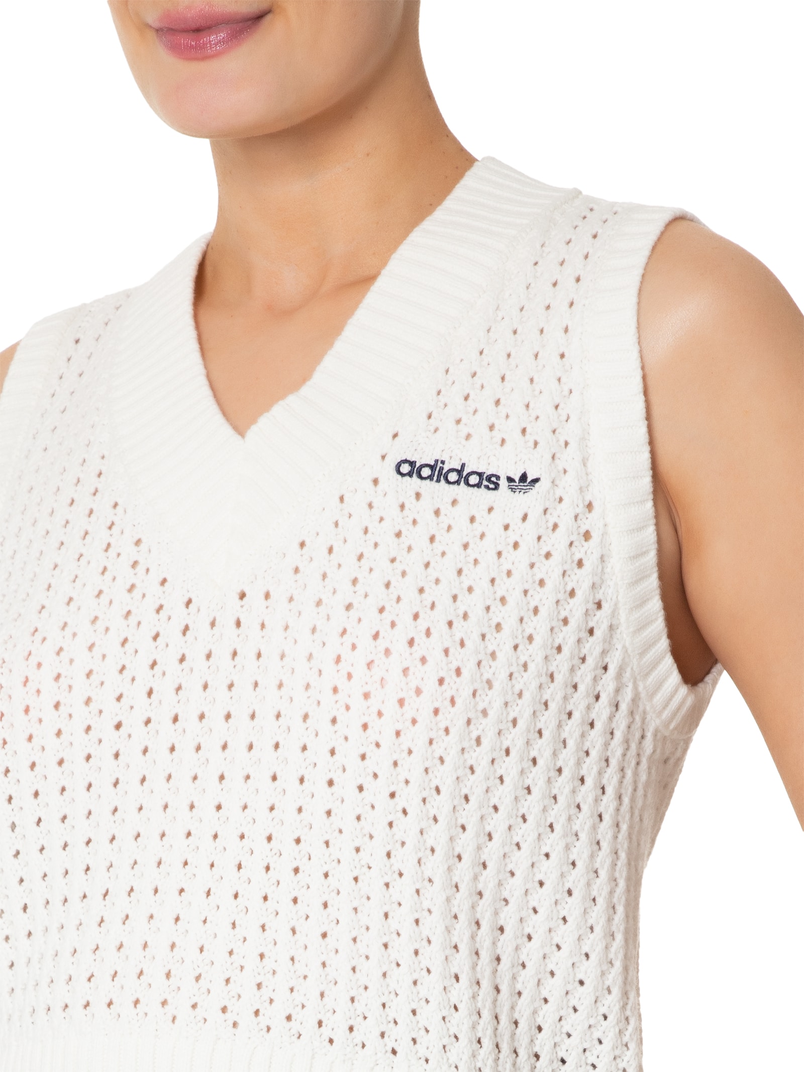Colete Feminino Knit - Adidas Originals - Off White