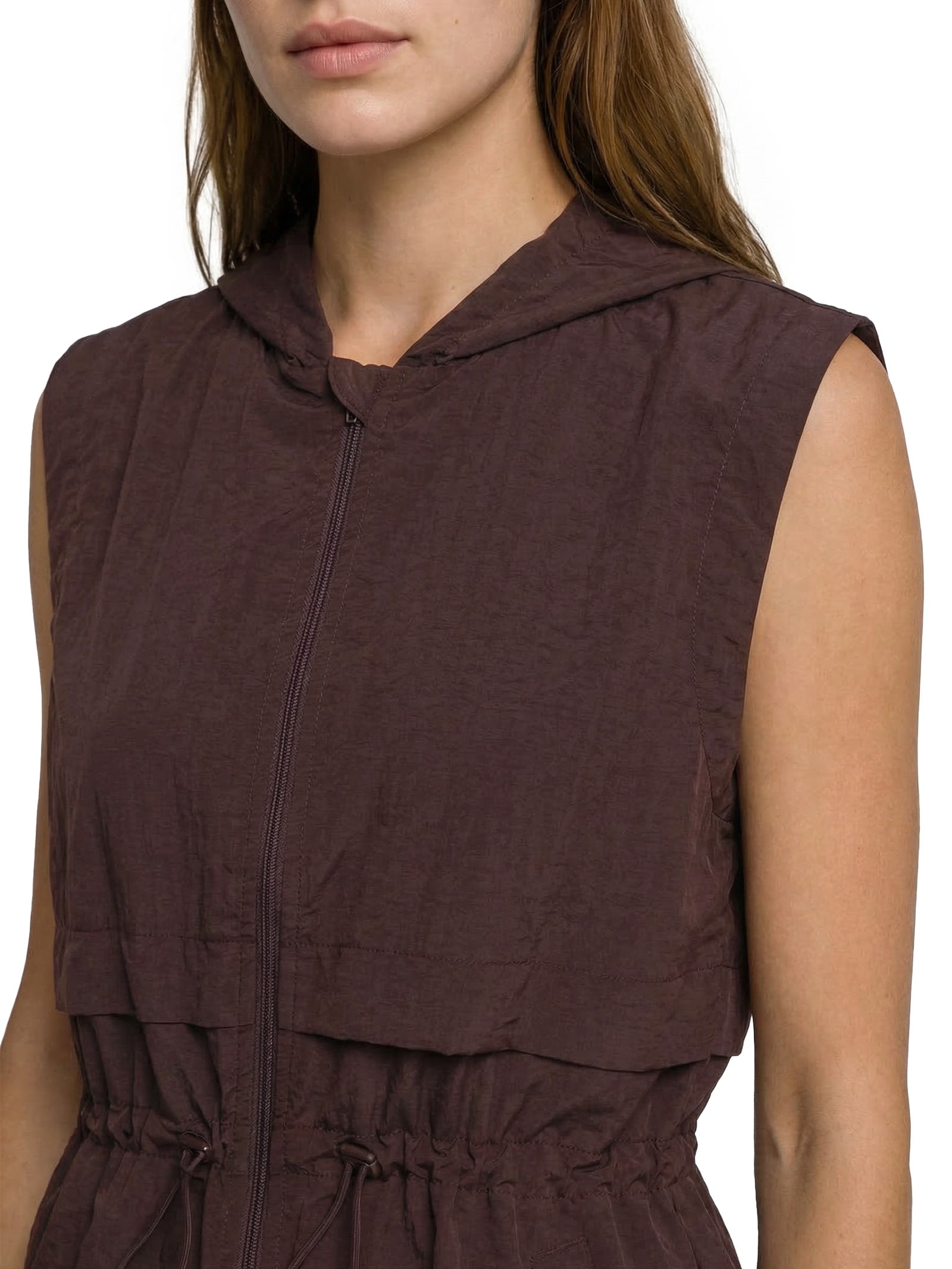 Colete Feminino Liso Marrom Body For Sure