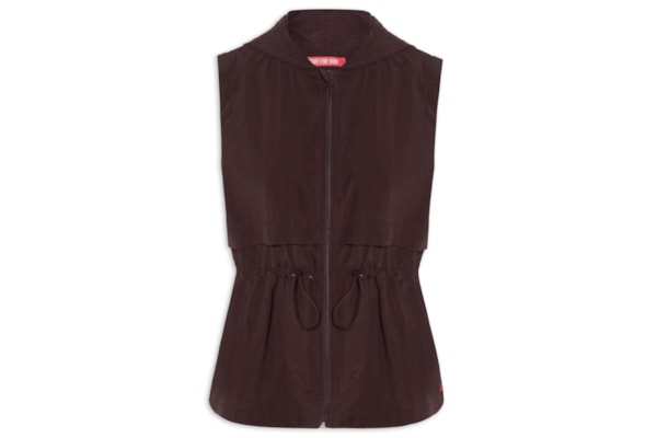 Colete Feminino Liso - Marrom