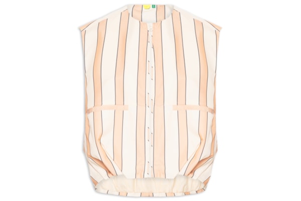 Colete Feminino Listras Lene - Bege