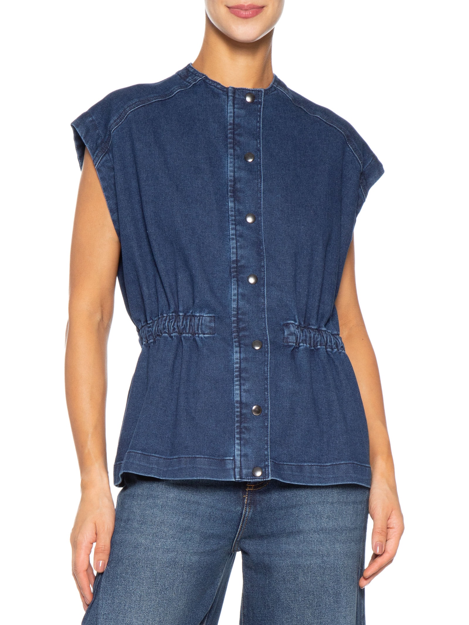 Colete Feminino Marina Azul P7 Jeans