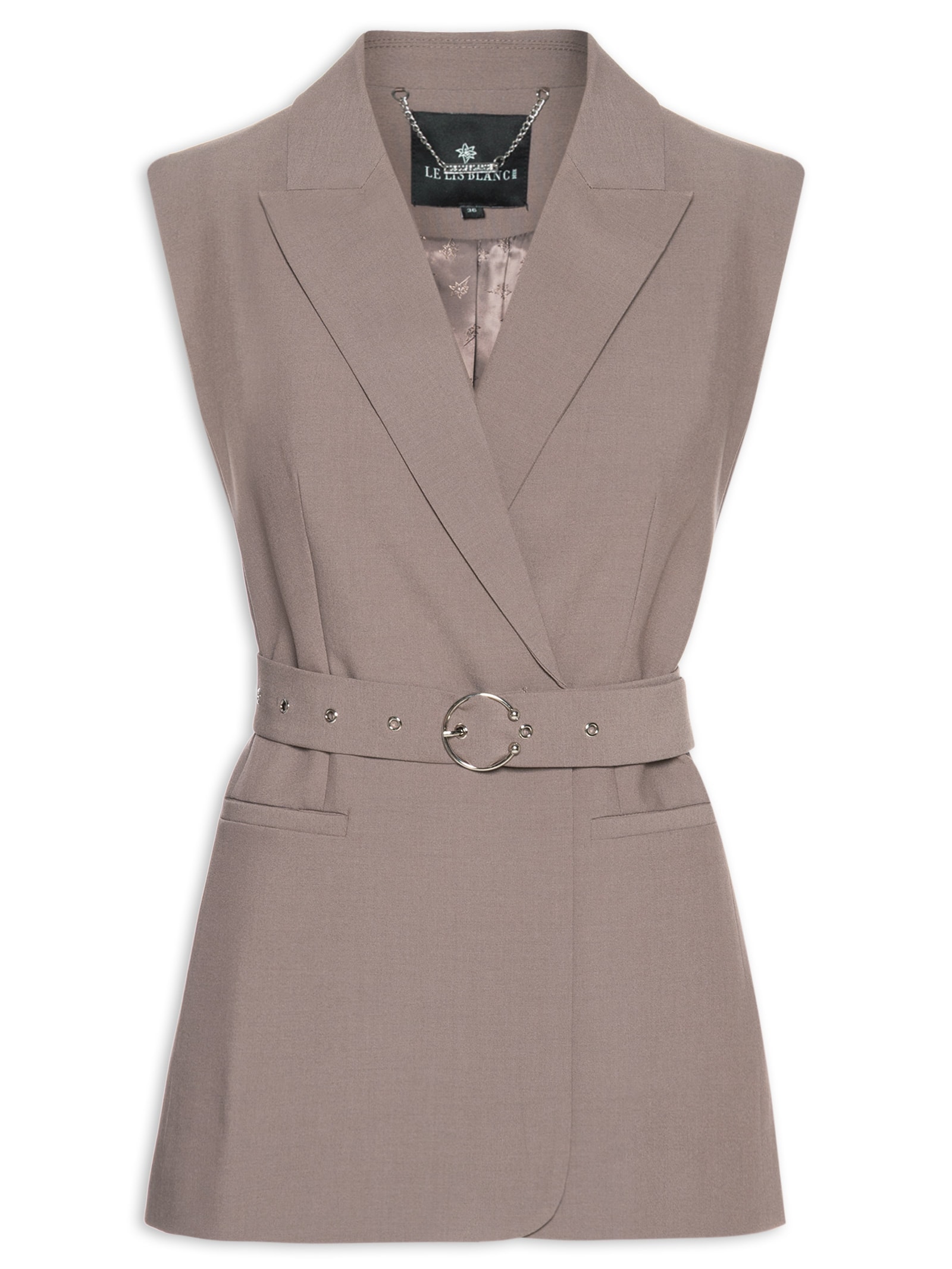 Colete Feminino Nic II Marrom Le Lis