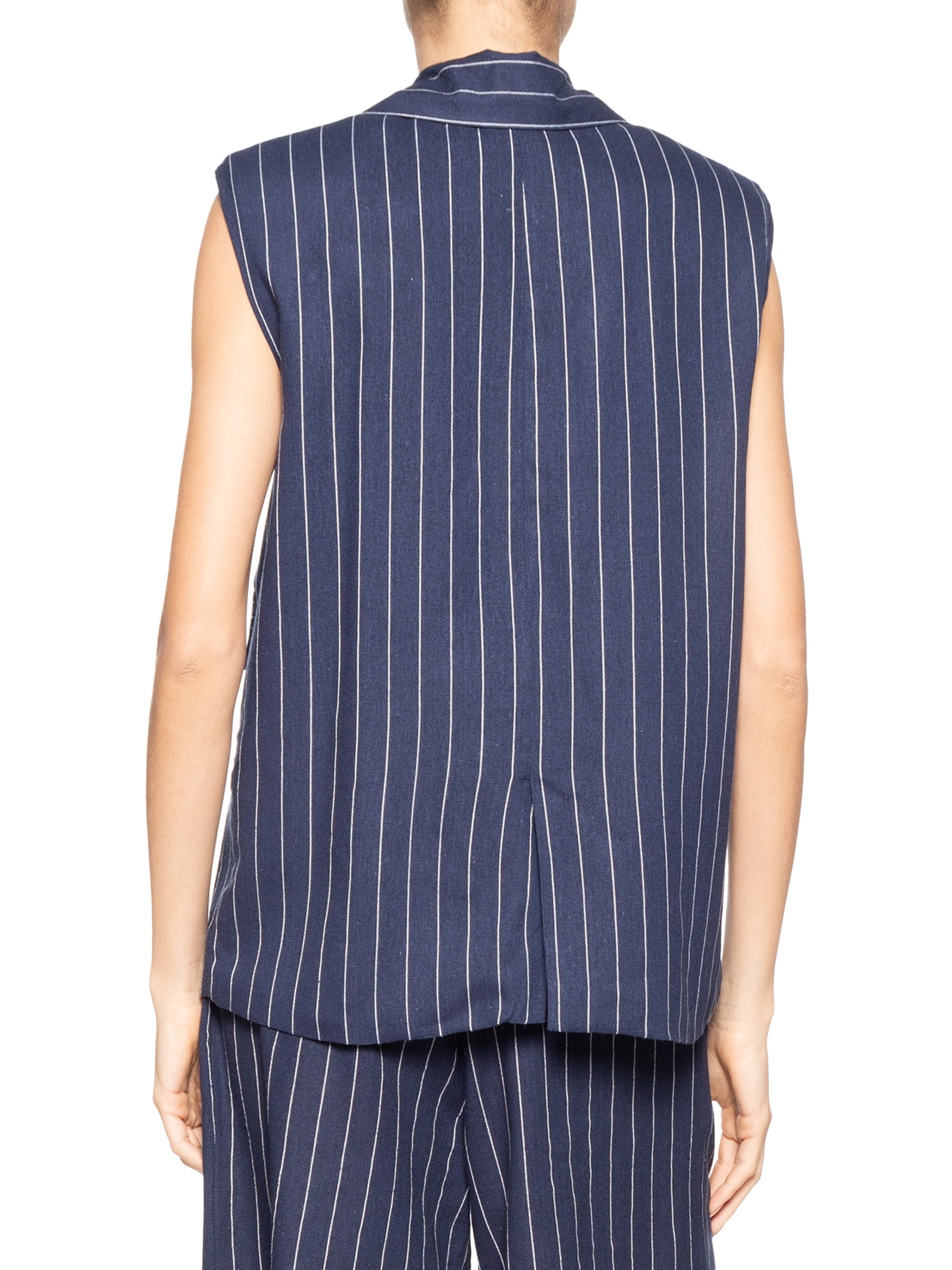 Colete Feminino Oversized com Ombreiras Azul '2Essential