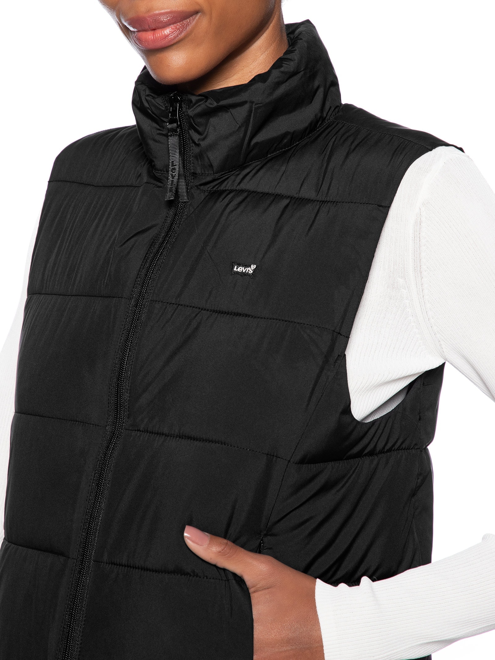 Colete Feminino Packable Poly Vest Preto Levi's