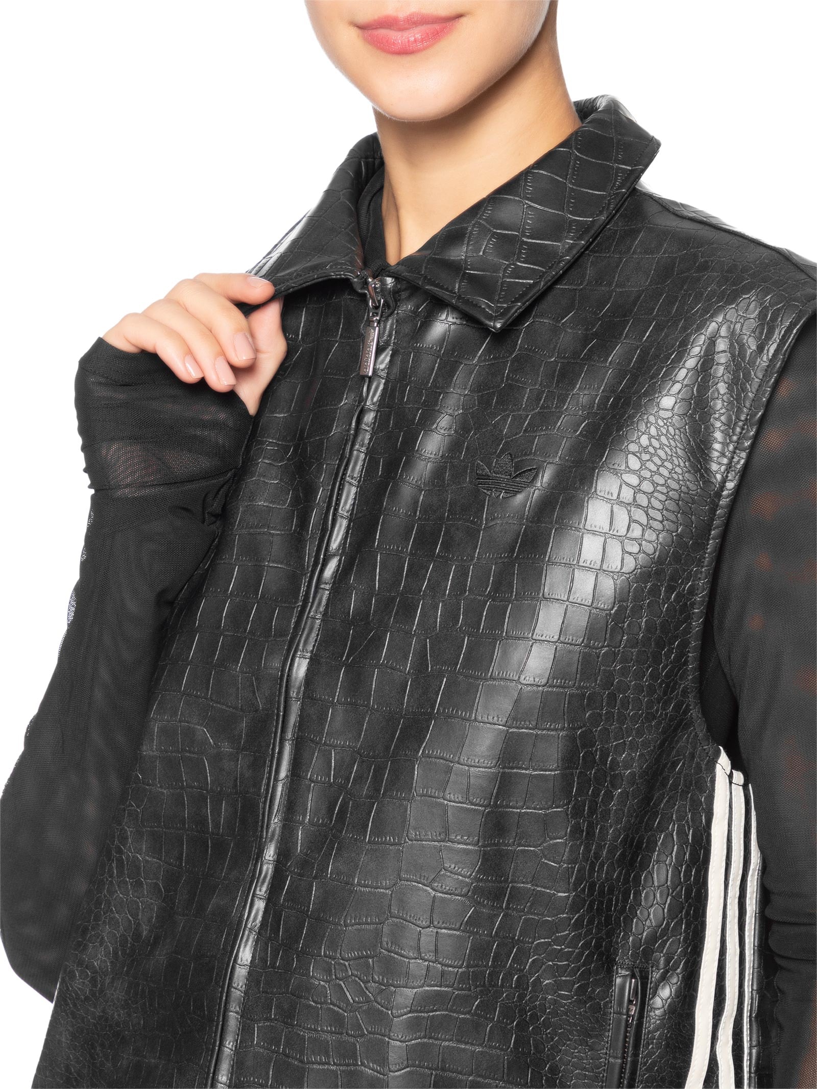 Colete Feminino Pleather Vest Preto Adidas Originals