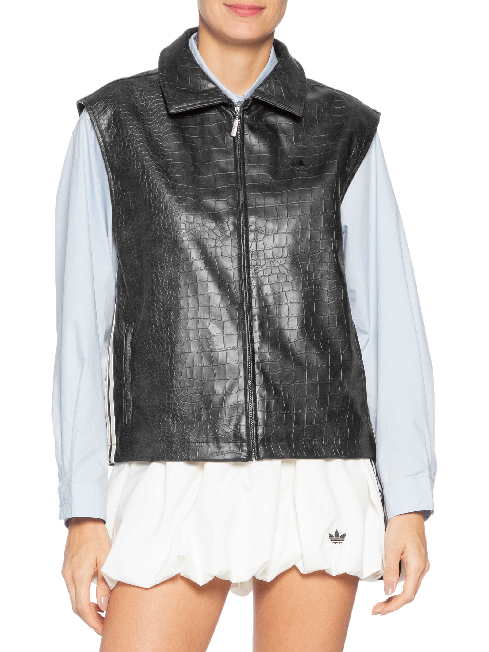Colete Feminino Pleather Vest Preto Adidas Originals
