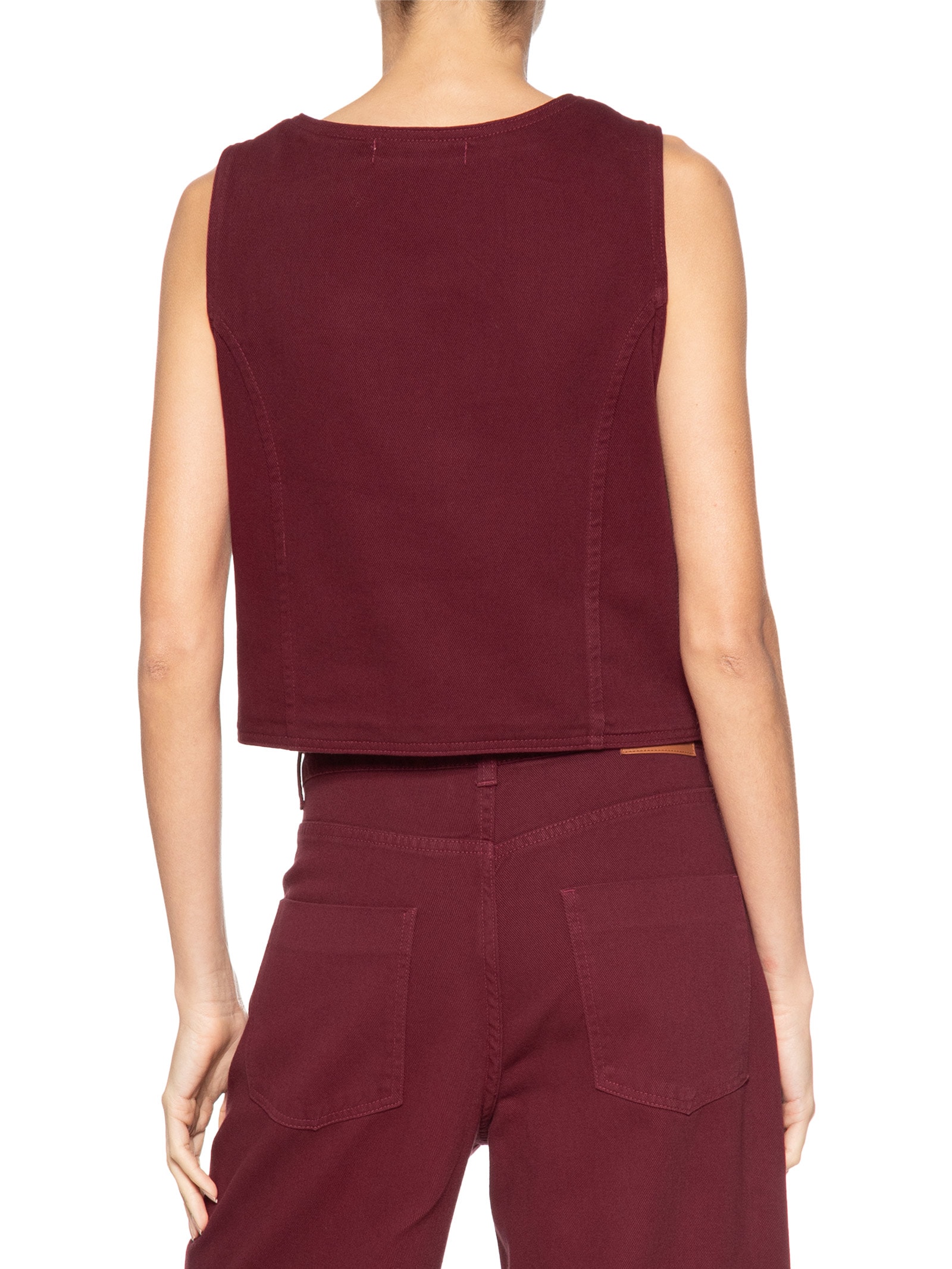 Colete Feminino Sarja Color Vermelho Dress To