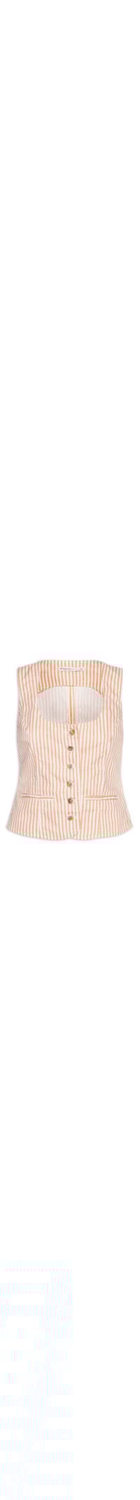 Colete Feminino Sarja Listras - Vermelho