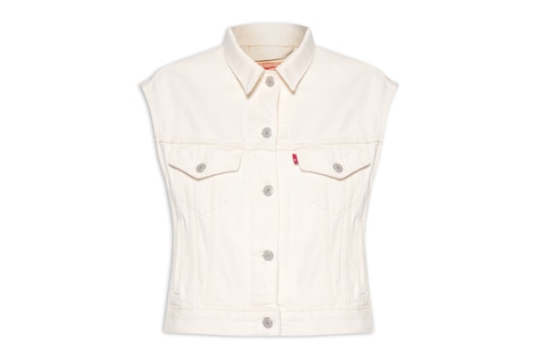 Colete Feminino Shrunken 90s Vest - Branco