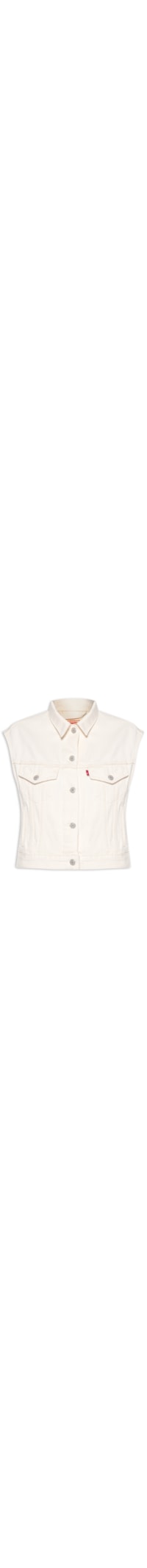 Colete Feminino Shrunken 90s Vest - Branco