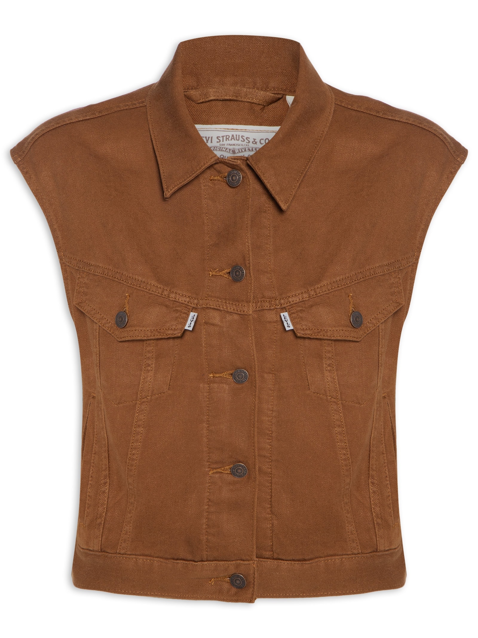 Colete Feminino Shrunken 90s Vest Marrom Levi's