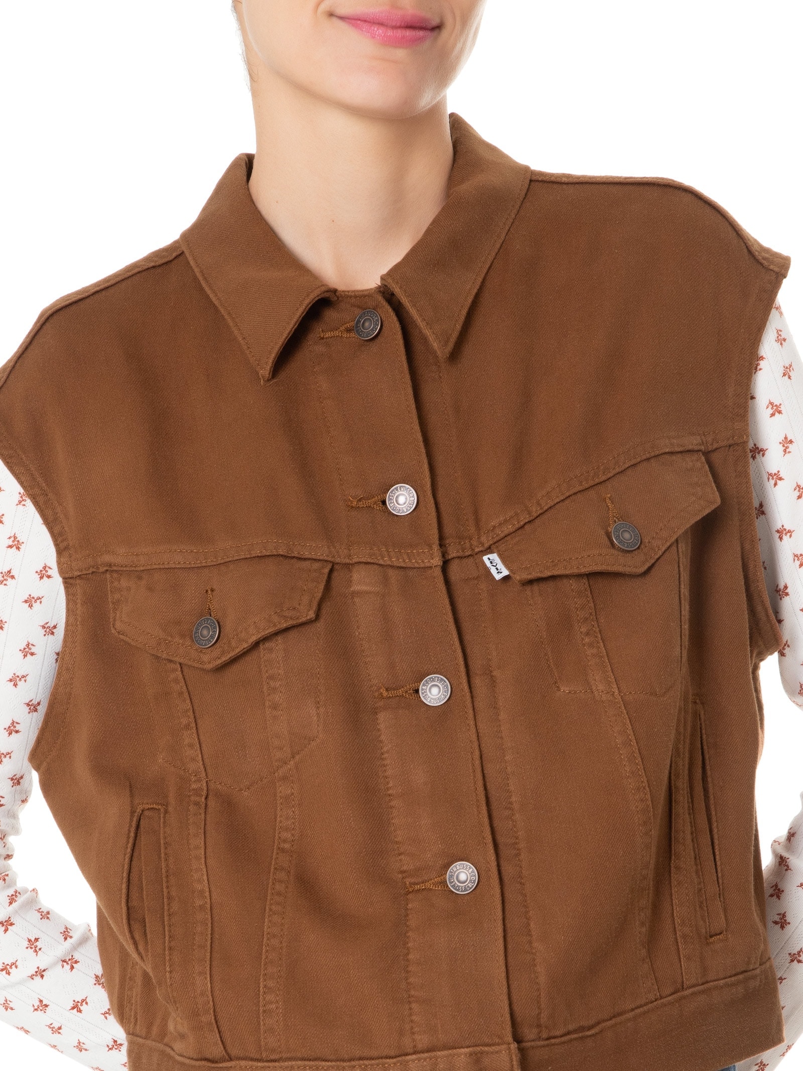 Colete Feminino Shrunken 90s Vest Marrom Levi's